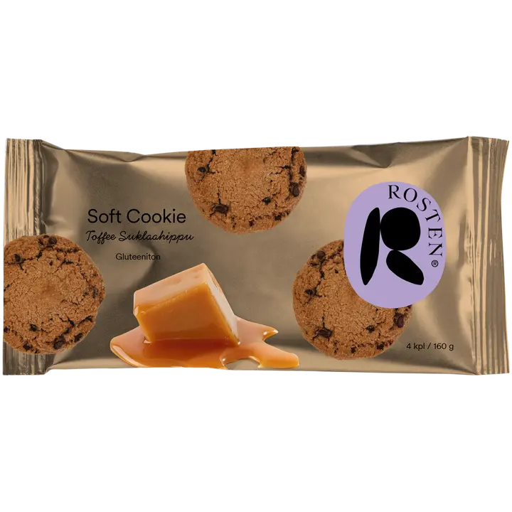 Rosten Gluteeniton Soft Cookie Toffee-suklaahippu 160