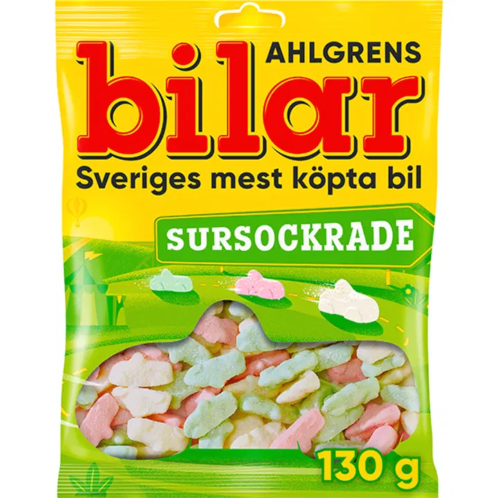 Ahlgrens Bilar Sursockrade makeissekoitus 130g