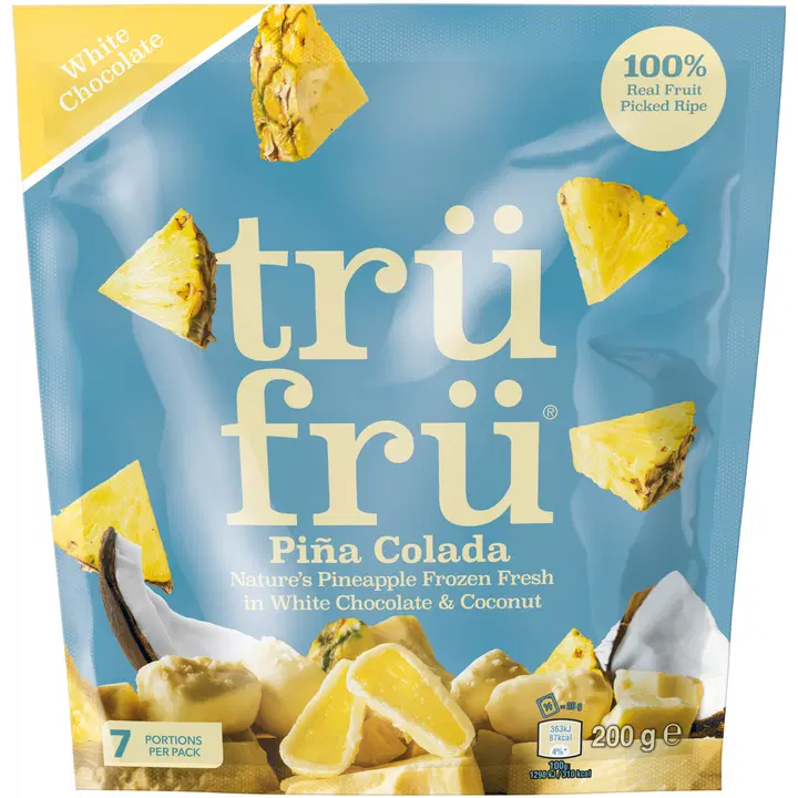 Trü Frü Pina Colada in White Chocolate & Coconut 200g