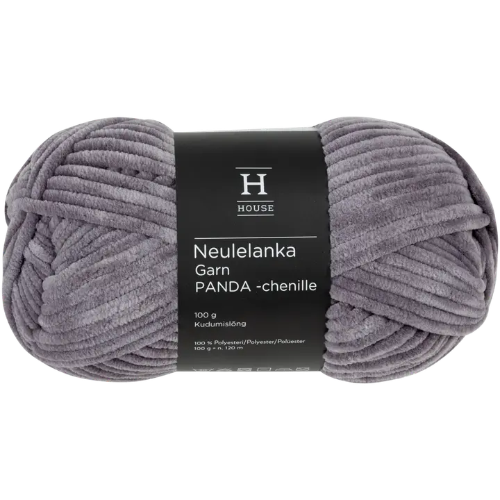 House lanka Panda chenille 100g grey