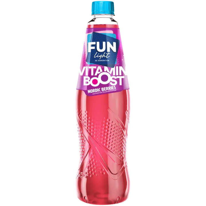 FUN Light Vitamin Boost nordic berries juomatiiviste 0,8l