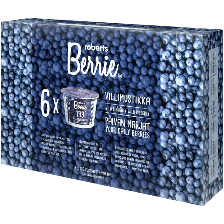 6 x Roberts Berrie villimustikka 100 ml
