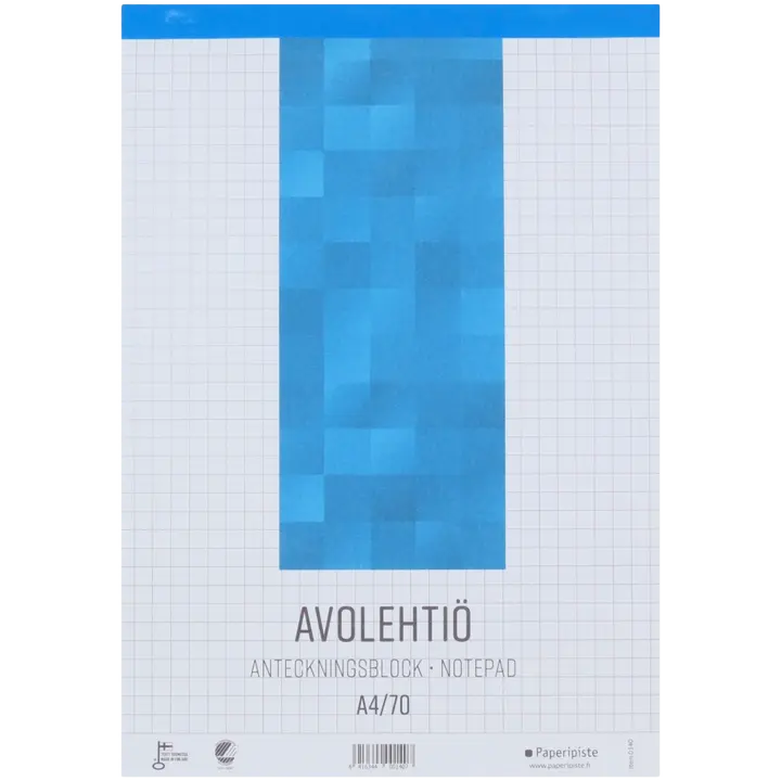 Paperipiste avolehtiö A4/70 nidottu