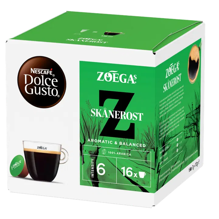 Nescafé Dolce Gusto Zoégas Skånerost 16 kaps / 112g kapselkaffe