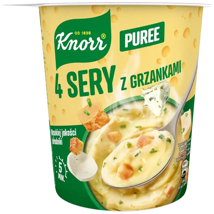 Knorr kartulipuder nelja juustu ja krutoonidega 50g