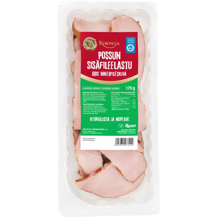 Korpela Possun sisäfileelastu 170g