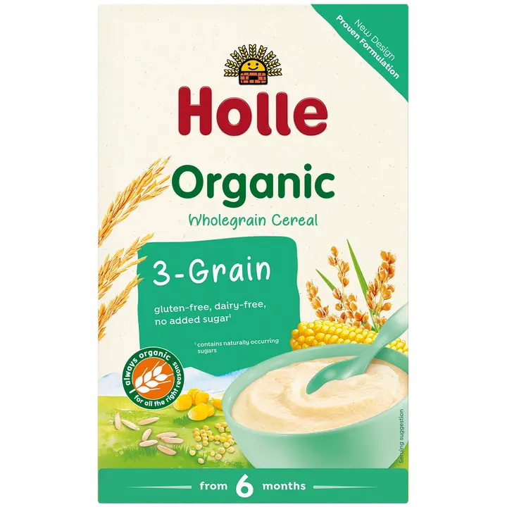 Holle täistera 3-viljapuder, 250 g 6k+