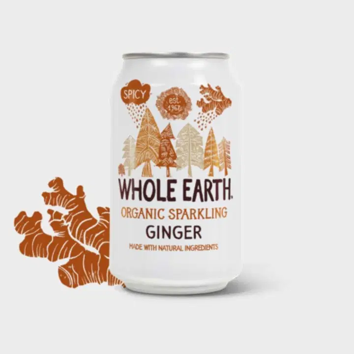 Whole Earth Luomu hiilihapotettu inkiväärijuoma 330ml