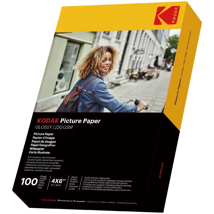 Kodak valokuvapaperi kiiltävä 10 x 15 cm 230g/m² 100 arkkia