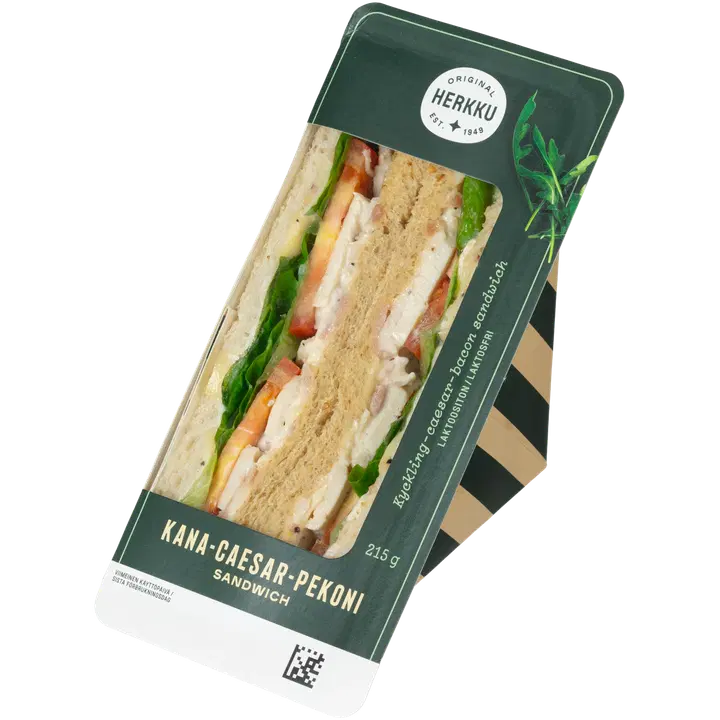 Herkku Kana-pekoni Caesar sandwich 215 g