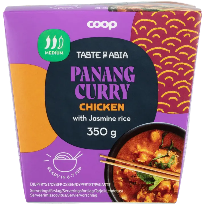 Coop Taste of Asia Panang Curry Chicken ateria 350 g pakaste