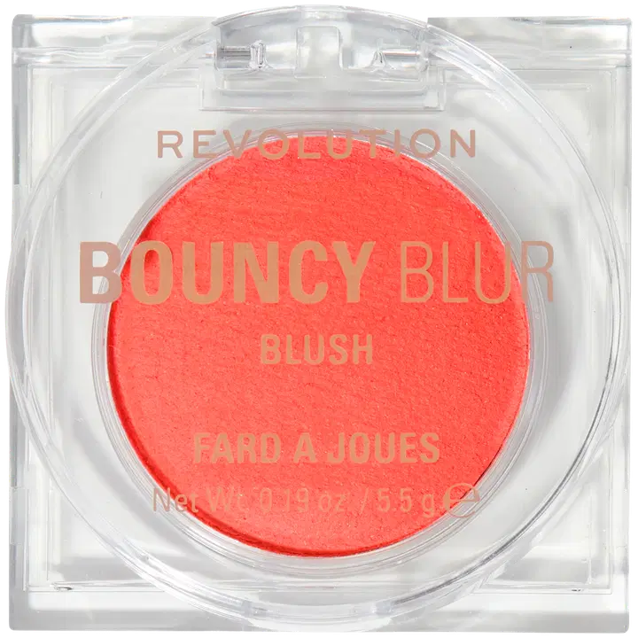 Makeup Revolution bouncy blur blush cheek+lip poski ja huulimeikkivoide 5,5g coral blur burst