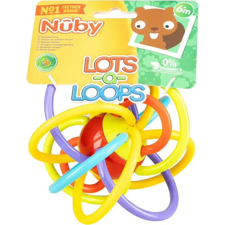 Nuby helistin purulelu Lots-a-loops 6kk+