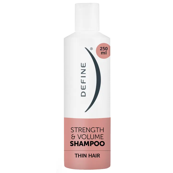Define Strength & Volume shampoo tuuheuttava ja vahvistava shampoo hennoille hiuksille 250ml
