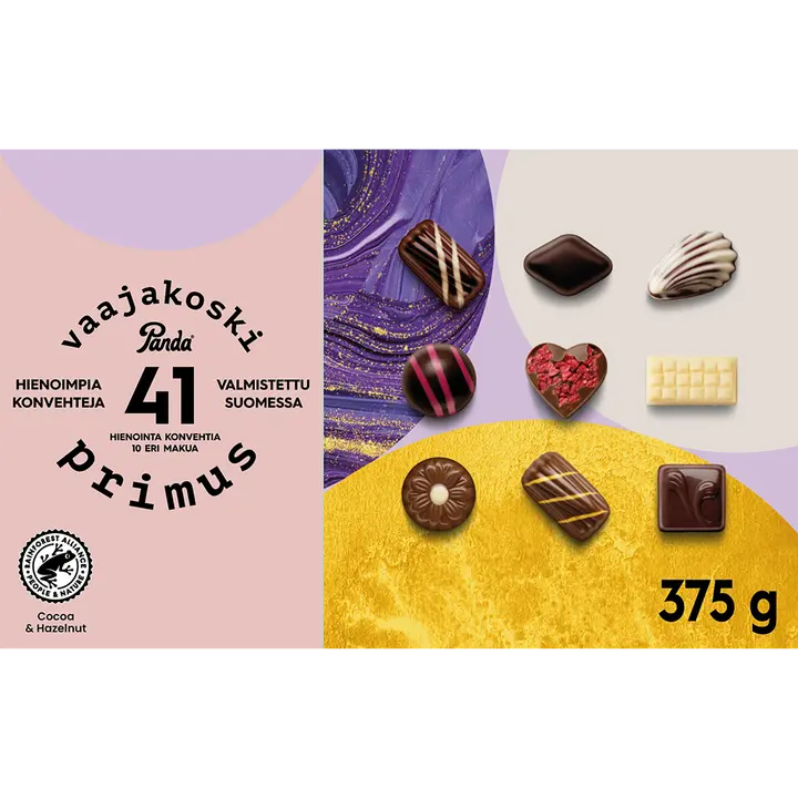 Panda Vaajakoski Primus suklaakonvehti 375g