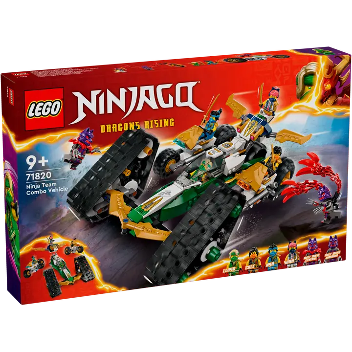 LEGO Ninjago 71820 Ninjatiimin monitoimiajoneuvo 4in1-lelu