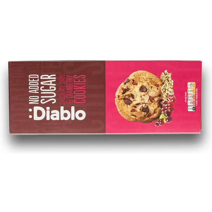 Diablo Suklaa-karpalo cookie ilman lisättyä sokeria 135g