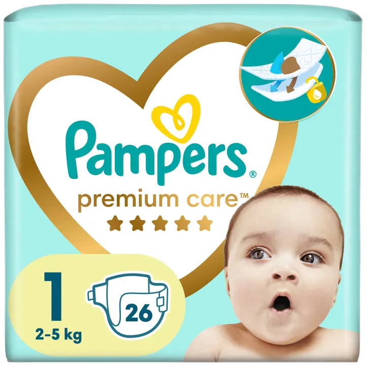 Pampers pc teipmähkmed s1 26tk