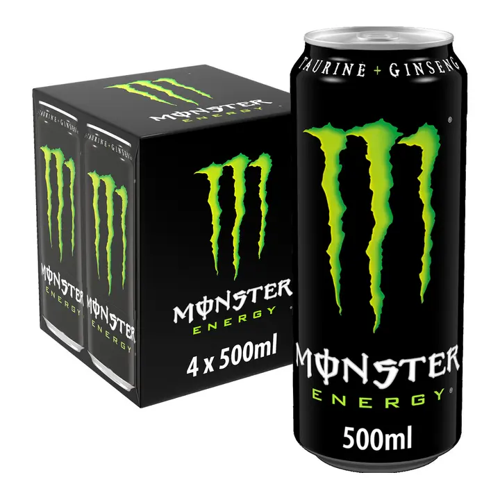 4-pack Monster Energy energiajuoma tölkki 0,5 L
