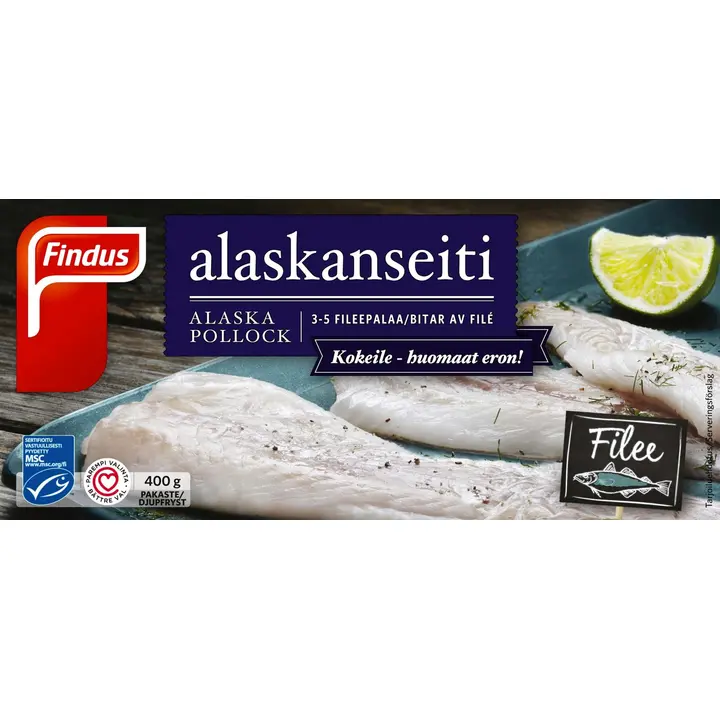 Findus Alaskanseiti MSC 400g, pakaste