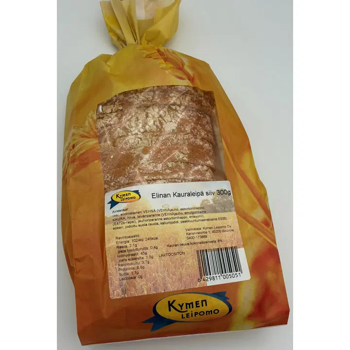 Kymen Leipomo Elinan Kauraleipä 300g