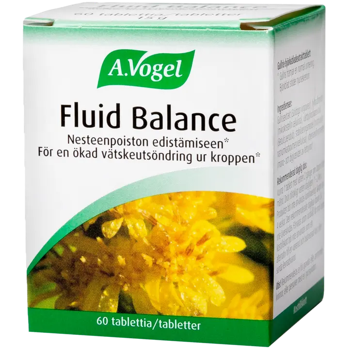 A.Vogel Fluid Balance 60 tablettia kultapiisku-koivunlehtiuutetabletti