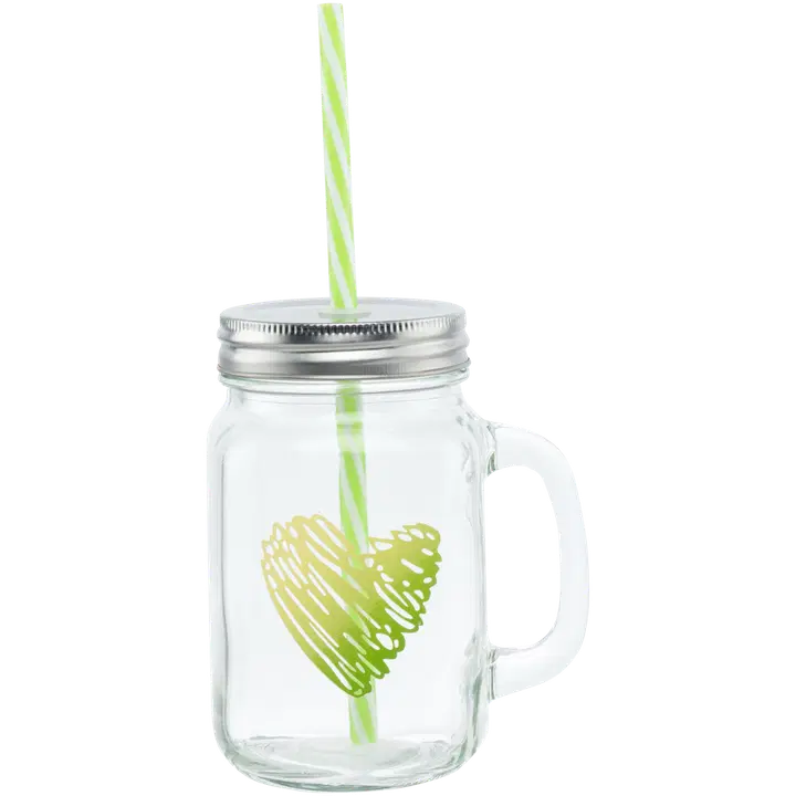 Joogipurk 0,45l Süda roheline