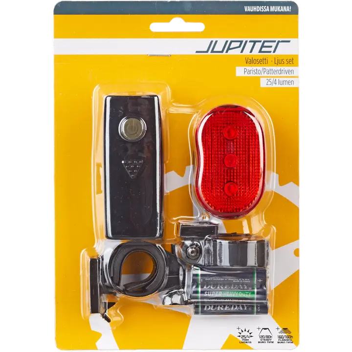Jupiter valosetti 25 lm + 4 lm paristoilla
