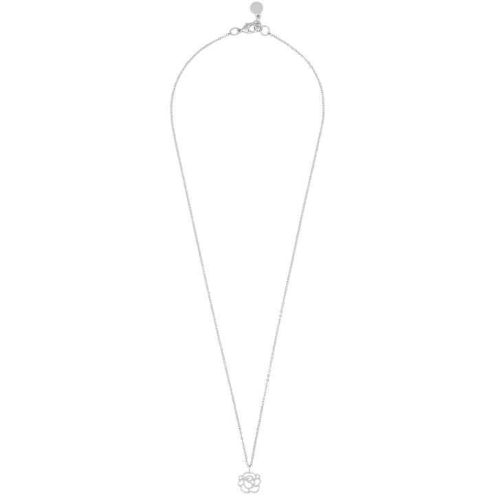 Snö of Sweden Flora ros hänghalsband 42 cm silver
