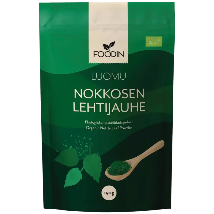 Foodin Nokkosen lehtijauhe, luomu 150g