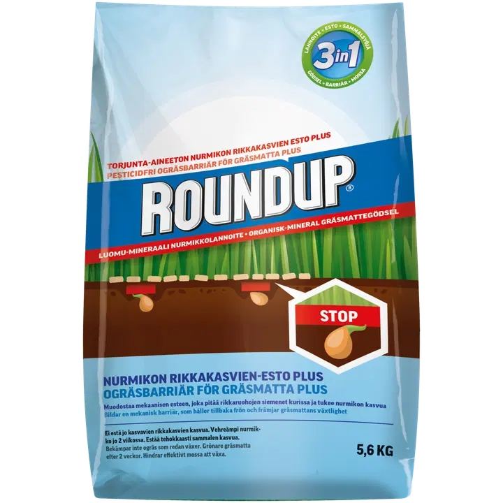 Roundup Nurmikon rikkakasvi-esto plus 5,6kg