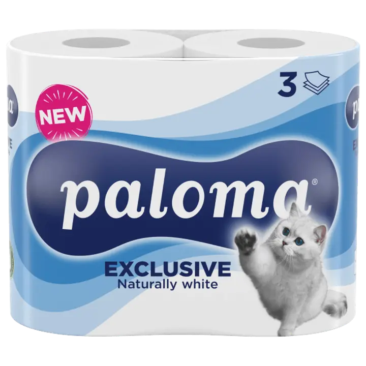 Tualettpaber Paloma Exclusive 3-kih 4 rulli