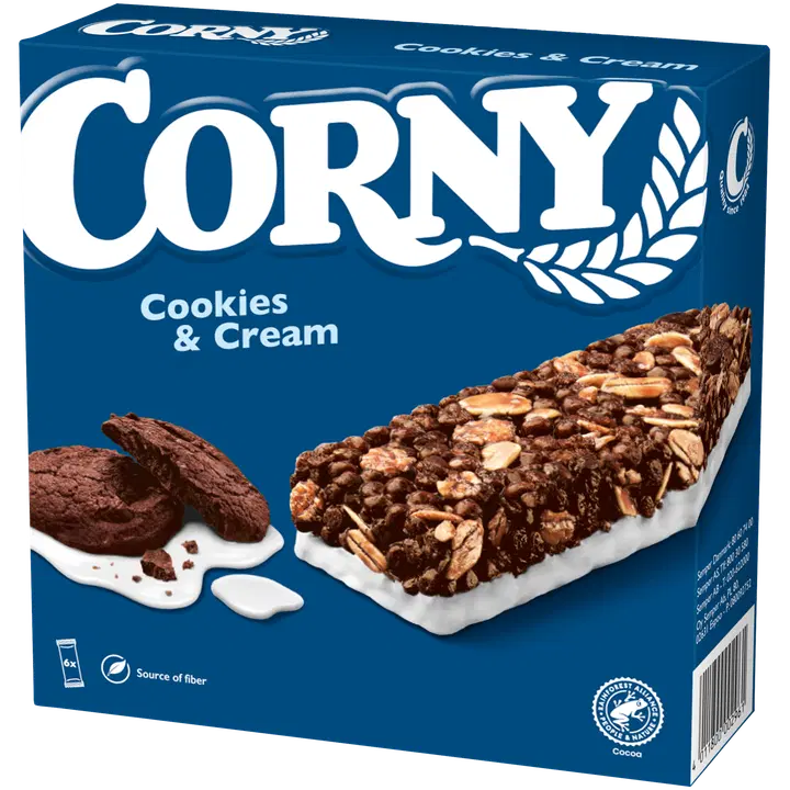 Corny Cookies & Cream välipalapatukka 6x23g