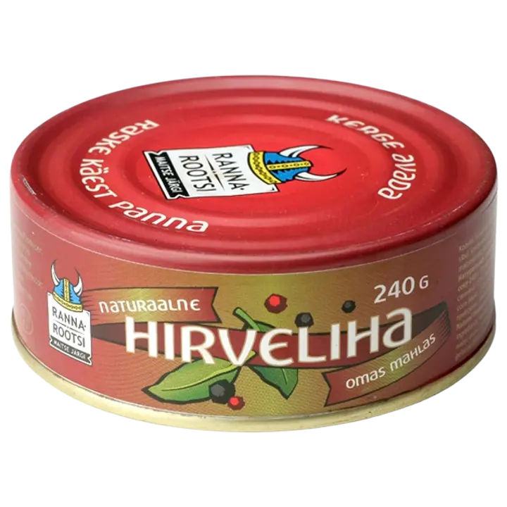 Rannarootsi hirveliha omas mahlas 240 g