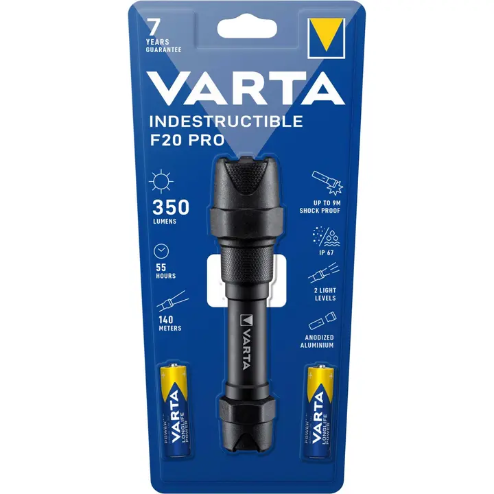 Varta Indestructible F20 Pro+ 2AA Käsivalaisin