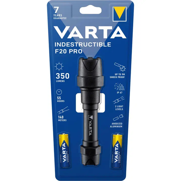Varta Indestructible F20 Pro+ 2AA Käsivalaisin