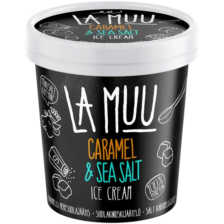 La Muu Karamelli-Meresoola jäätis 250 g/500 ml
