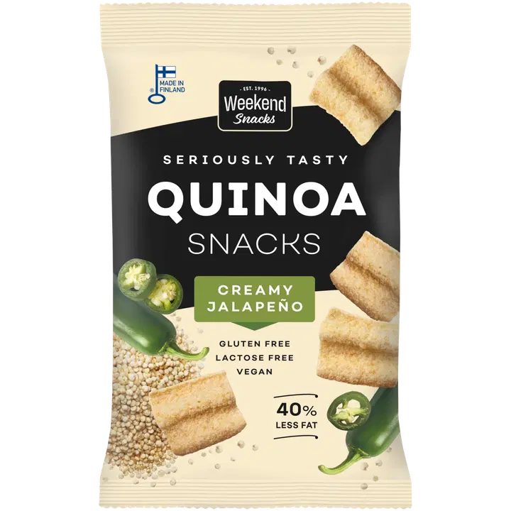 Weekend Snacks Quinoa Snacks Creamy Jalapeno 45g