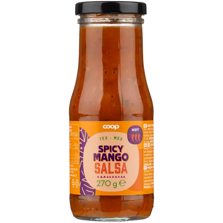 Coop salsakastike hot mangolla 270 g