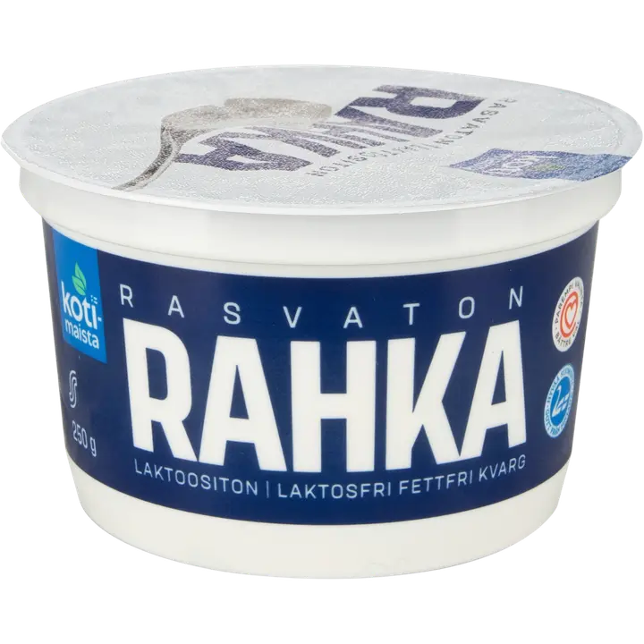 Kotimaista maitorahka 250g rasvaton laktoositon