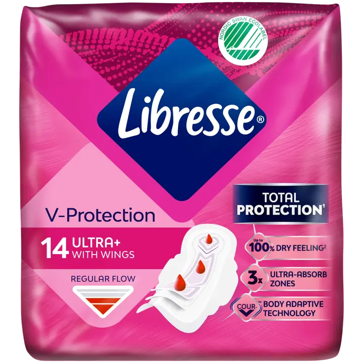 Libresse Ultra side Ultra+ Wings regular 14 kpl