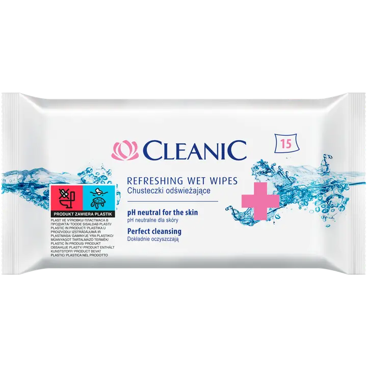 Niisked salvrätikud Cleanic 15tk