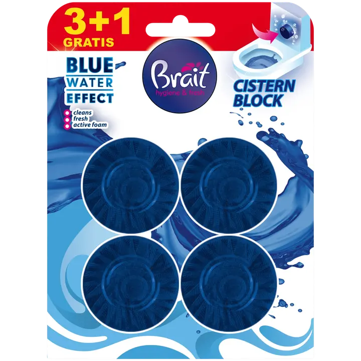 WC-loputuskasti tablett Brait Blue 4x50g