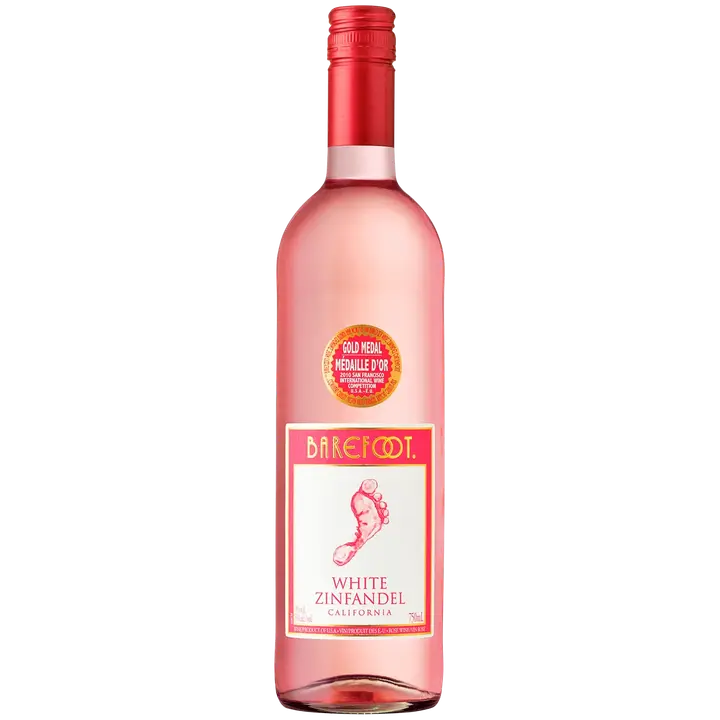 Barefoot White Zinfandel roseviini 8 til- % 0,75 l plo