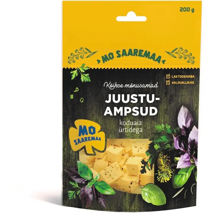 Mo Saaremaa Seltskonna juustuampsud koduaia ürtidega, 200 g