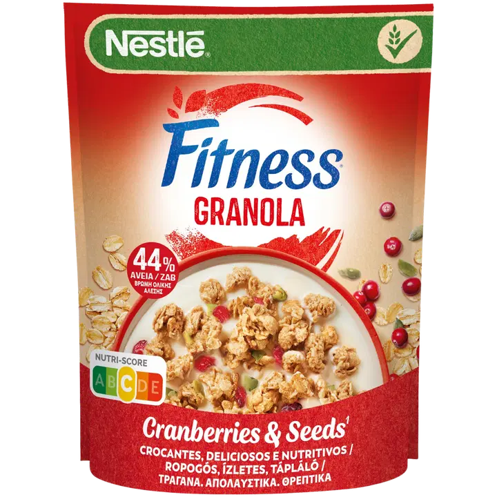 Nestle müsli Fitness Granola Cranberries & Seeds 300g