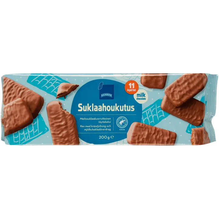 Rainbow Suklaahoukutus täytekeksi 200 g