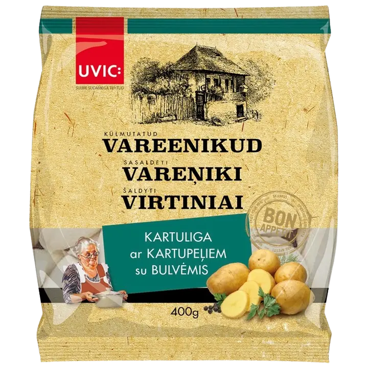Vanaema vareenikud kartuli ja röstitud sibulaga, 400 g