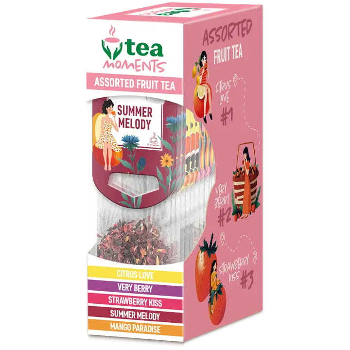 Tea Moments puuviljateede segu 34,2g  (5 maitset ×3)