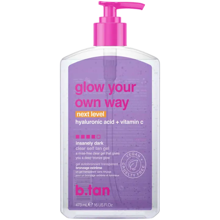 B Tan Glow your own way next level itseruskettava geeli